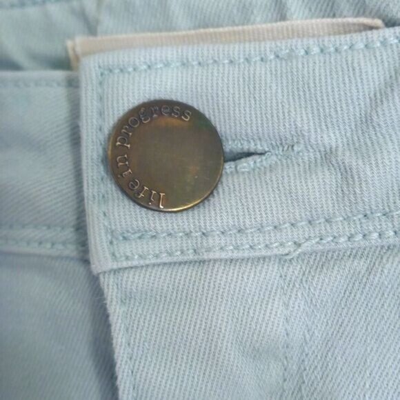 Life In Progress Size 27 Jeans Womens Denim Blue Skinny Fit Zippers Steampunk - Picture 9 of 12